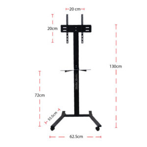 PEDESTAL CON RUEDAS DE 14” A 43” - Imagen 2